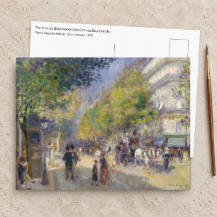 Cartão Postal Pierre-Auguste Renoir - Paris, Grands Boulevards
