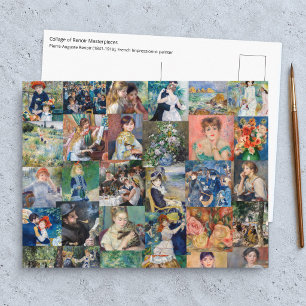 Cartão Postal Pierre-Auguste Renoir - Patchwork de Obras-Primas