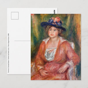 Cartão Postal Pierre-Auguste Renoir - Retrato de Mulher Sentada