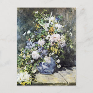 Cartão Postal Pierre-Auguste Renoir Vase das flores