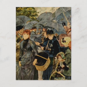 Cartão Postal Pierre-Auguste Renoir's The Umbrellas (1883)