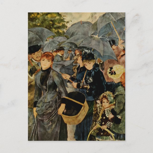 Cartão Postal Pierre-Auguste Renoir's The Umbrellas (1883) (Frente)