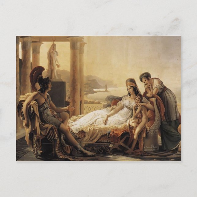 Cartão Postal Pierre Guerin-Misfortunes da cidade de Troia (Frente)