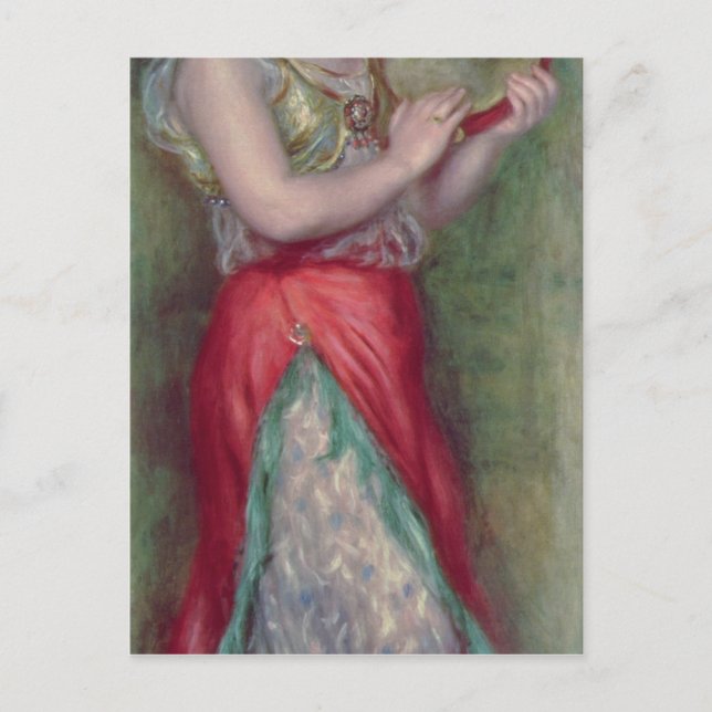 Cartão Postal Pierre uma menina de dança de Renoir | com (Frente)