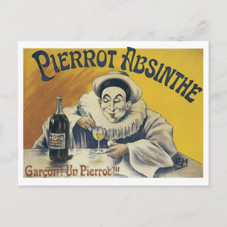 Cartão Postal Pierrot Absinthe