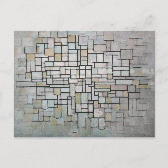 Cartão Postal PIET MONDRIAAN - Composição n.o 11 1913 (Frente)