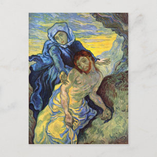 Cartão Postal Pietà (após Delacroix) 1889, Vincent Van Gogh