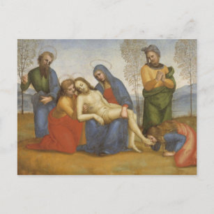 Cartão Postal Pieta por Raphael Cartão-postal