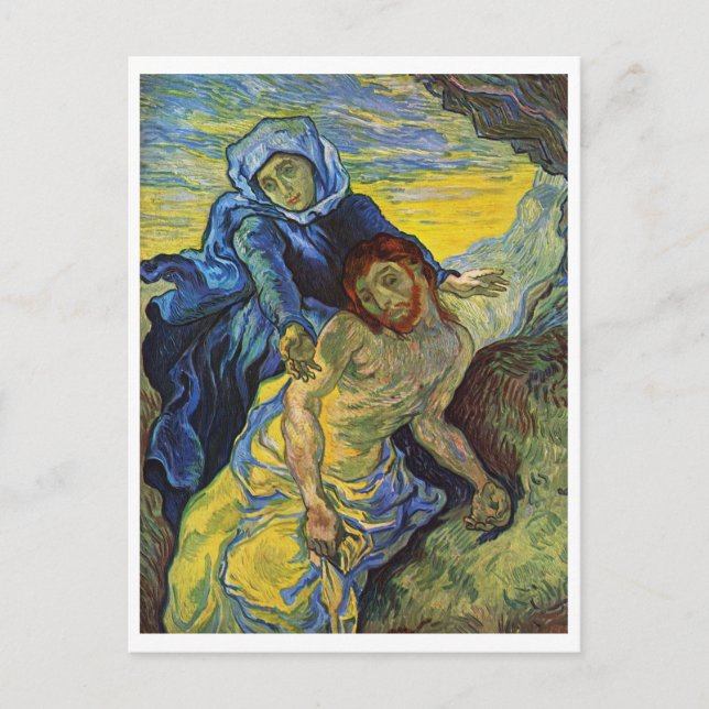 Cartão Postal Pieta, Vincent van Gogh (Frente)