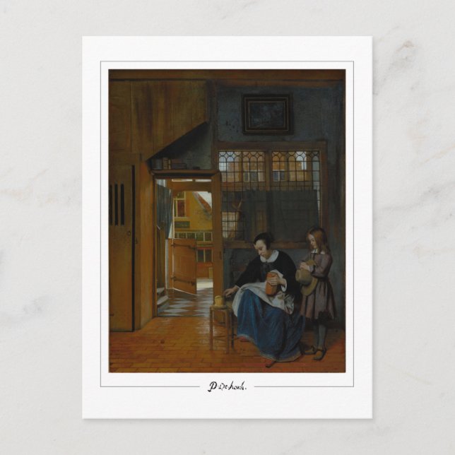Cartão Postal Pieter de Hooch #8 - Cartão-postal de arte (Frente)