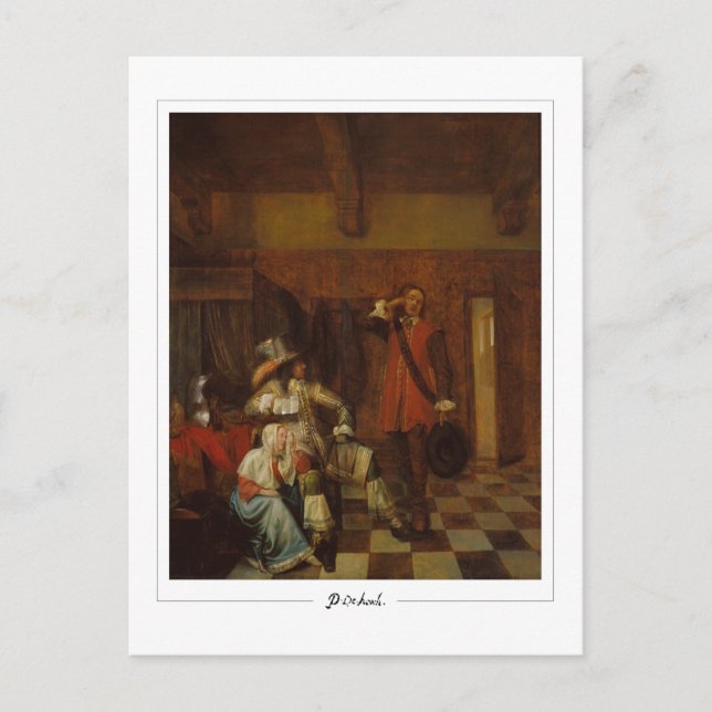 Cartão Postal Pieter de Hooch nº 10 - Cartão-postal de arte (Frente)
