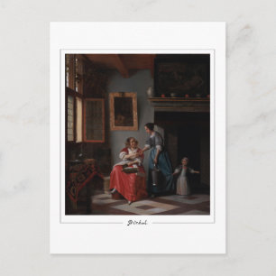 Cartão Postal Pieter de Hooch nº 136 - Cartão-postal de arte