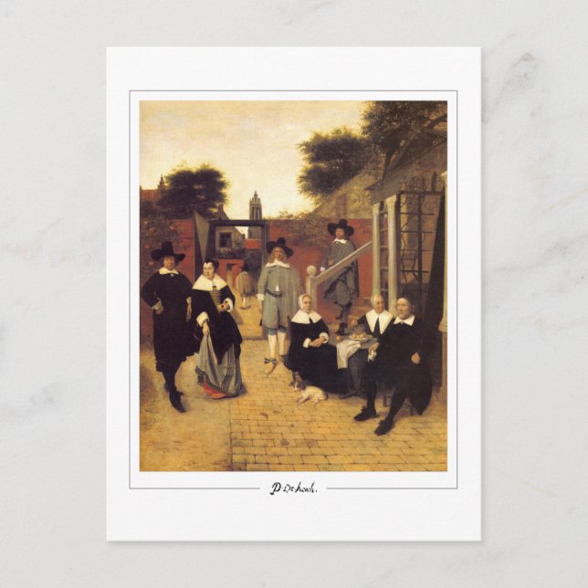 Cartão Postal Pieter de Hooch nº 143 - Cartão-postal de arte (Frente)