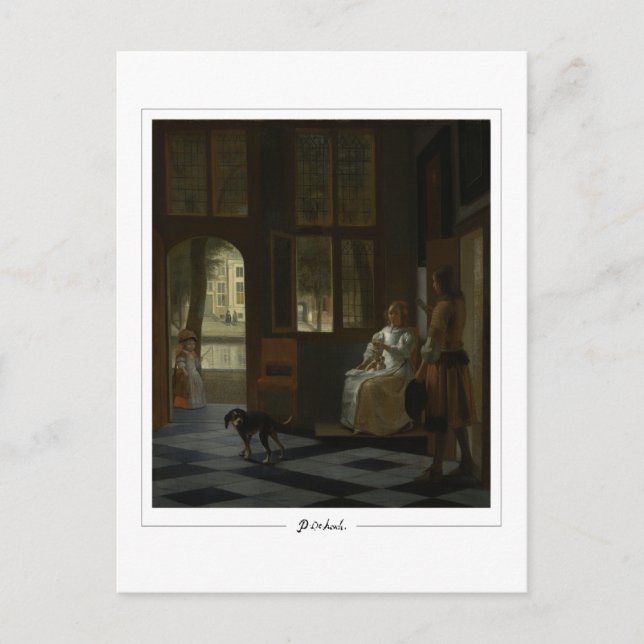 Cartão Postal Pieter de Hooch nº 1 - Cartão-postal de arte (Frente)