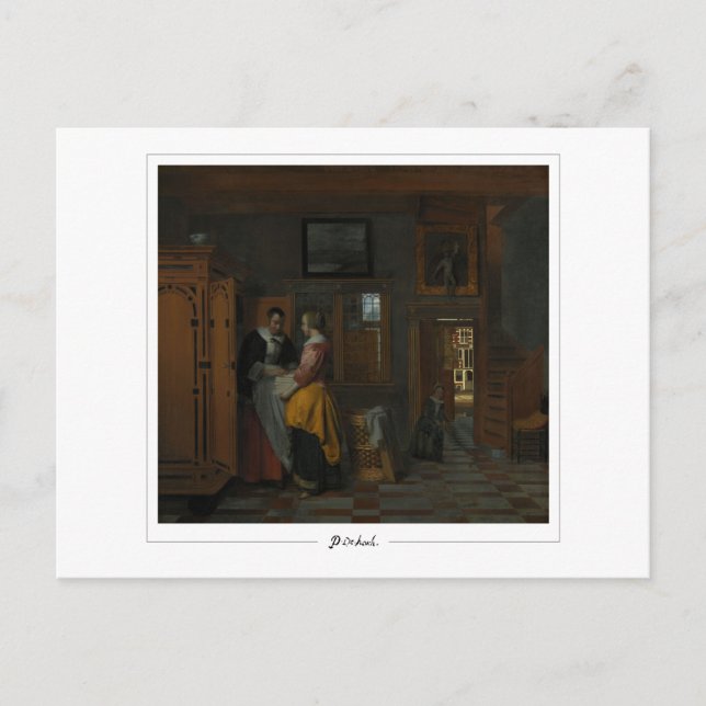 Cartão Postal Pieter de Hooch nº 3 - Cartão-postal de arte (Frente)