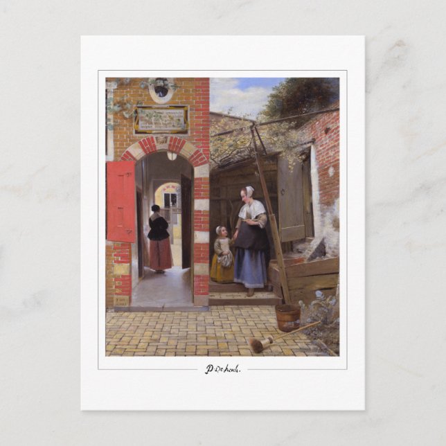Cartão Postal Pieter de Hooch nº 7 - Cartão-postal de arte (Frente)