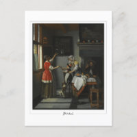 Pieter de Hooch nº 9 - Cartão-postal de arte
