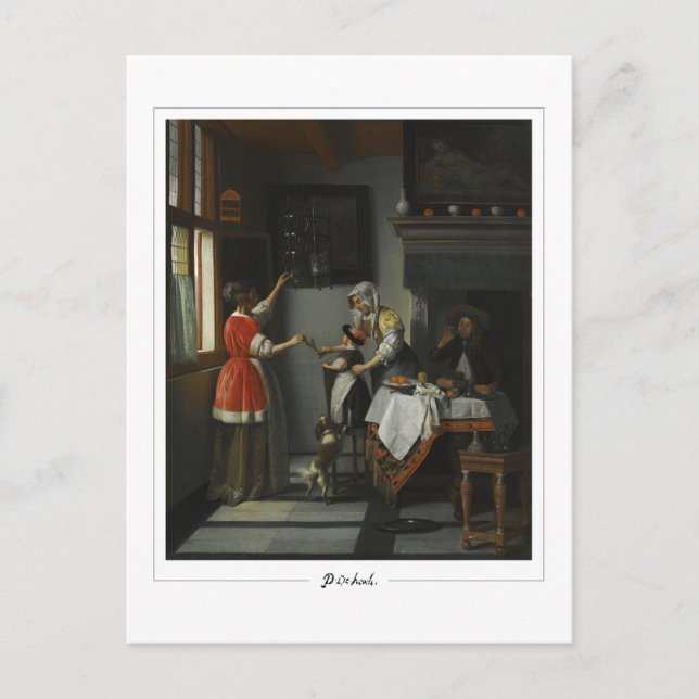 Cartão Postal Pieter de Hooch nº 9 - Cartão-postal de arte (Frente)