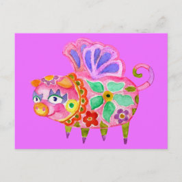 Cartão postal Pig Alebrije