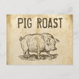 Cartão Postal Pig Roast