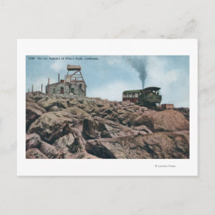 Cartão Postal Pikes Peak, Colorado - Na Cúpula