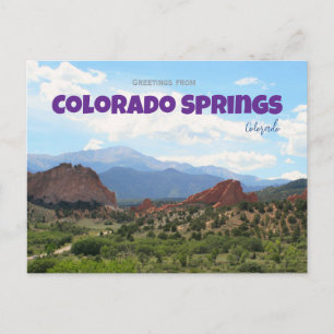 Cartão Postal Pikes Peak Viagens Colorado Springs