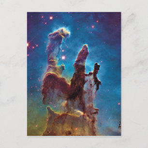 Cartão Postal Pilares da Criação M16 Nebulosa da Águia Foto Espa