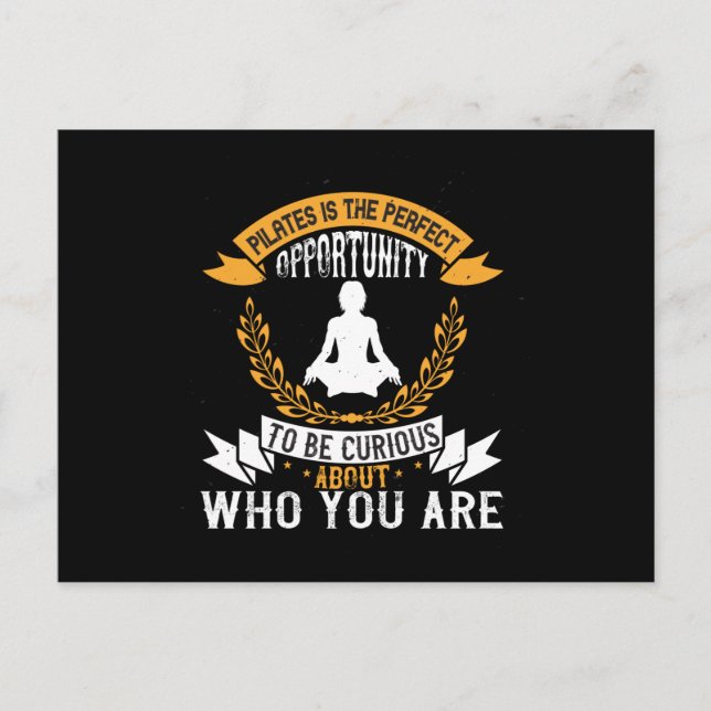 Cartão Postal Pilates é uma oportunidade perfeita para se verifi (Frente)