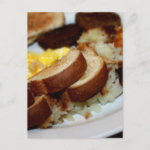 Cartão Postal Pilha de café da manhã