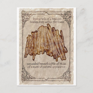 Cartão Postal Pilha não natural de Sticks
