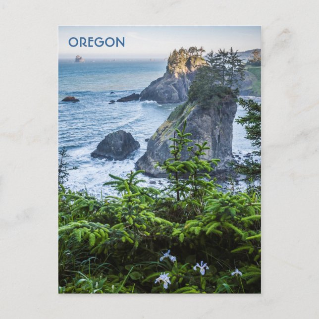 Cartão Postal: Pilhas Marítimas E Íris (Retrato) (Frente)