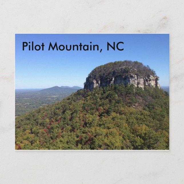 Cartão Postal Pilot Mountain, NC (Frente)