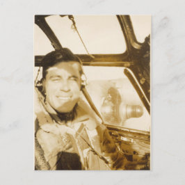 Cartão Postal Piloto B-24