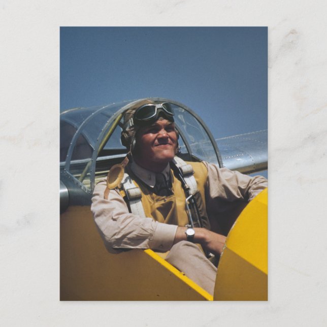 Cartão Postal Piloto Glider, 1942 (Frente)