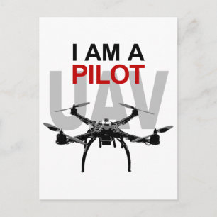 Cartão Postal Piloto quadpiloto UAV Quadcopter