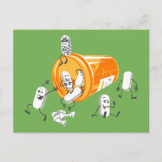 Cartão Postal Pílulas loucas