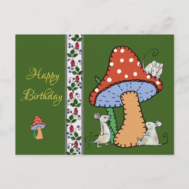 Cartão Postal Pilz nähen (Frente)