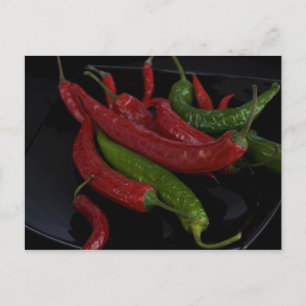Cartão Postal pimenta quente_preta