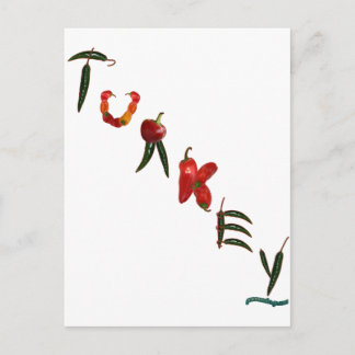 Cartão Postal Pimentões Turquia