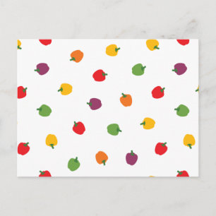 Cartão Postal Pimentos de células coloridas