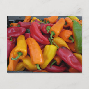 Cartão Postal Pimentos quentes