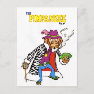 Cartão Postal Pimpanzé grande