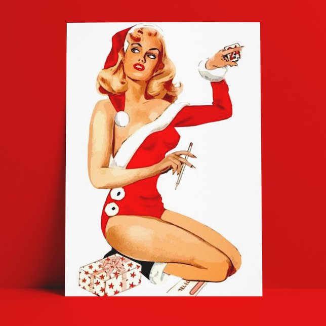Cartão Postal Pin-Up de Natal (Criador carregado)