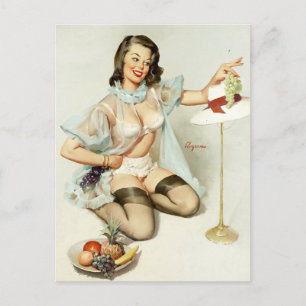 Cartão Postal Pin Up Frutado