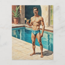 Pin-up Masculino Vintage Zaddy | Hunk Retro à Beir