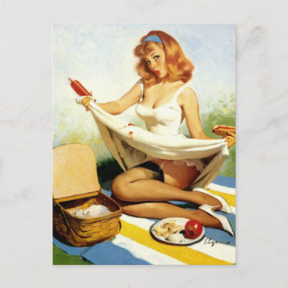 Cartão Postal Pin-Up Picnic