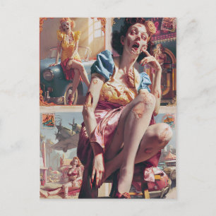 Cartão Postal Pin-Up Zumbi I