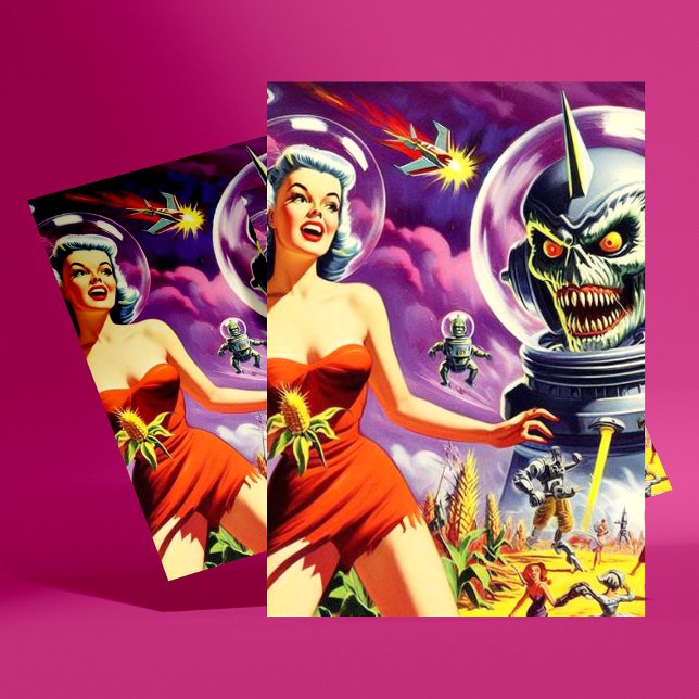 Cartão Postal Pin Virtual-Fi Vintage (Criador carregado)