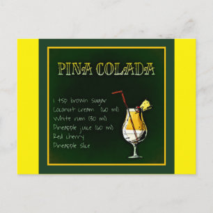 Cartão Postal pina-colada-854511 PINA COLADA RECIPE ALCOÓLICO B
