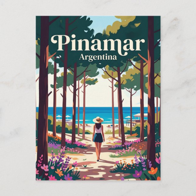 Cartão Postal Pinamar Argentina (Frente)